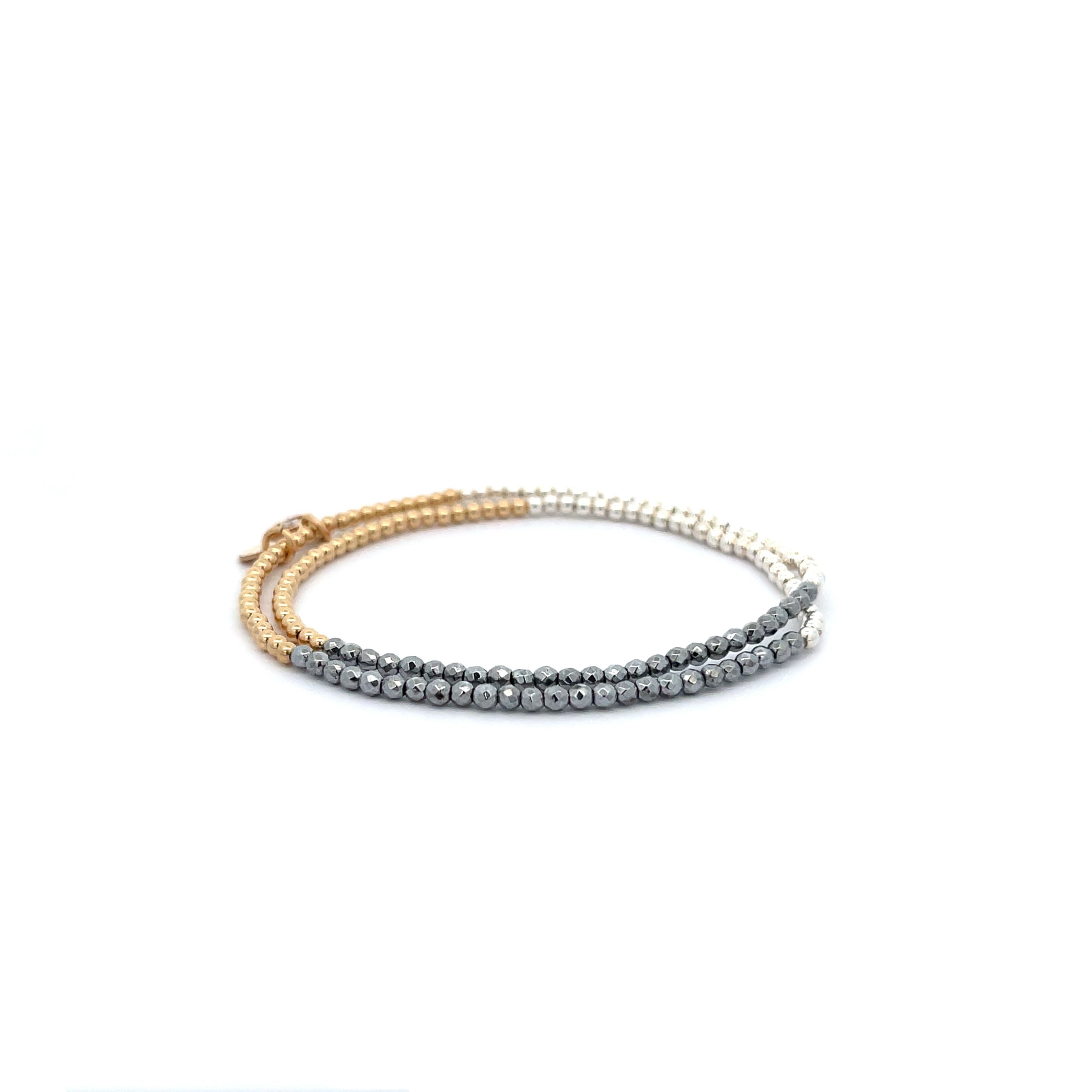 “Milele” Hematite & Multi-Coloured Bracelet