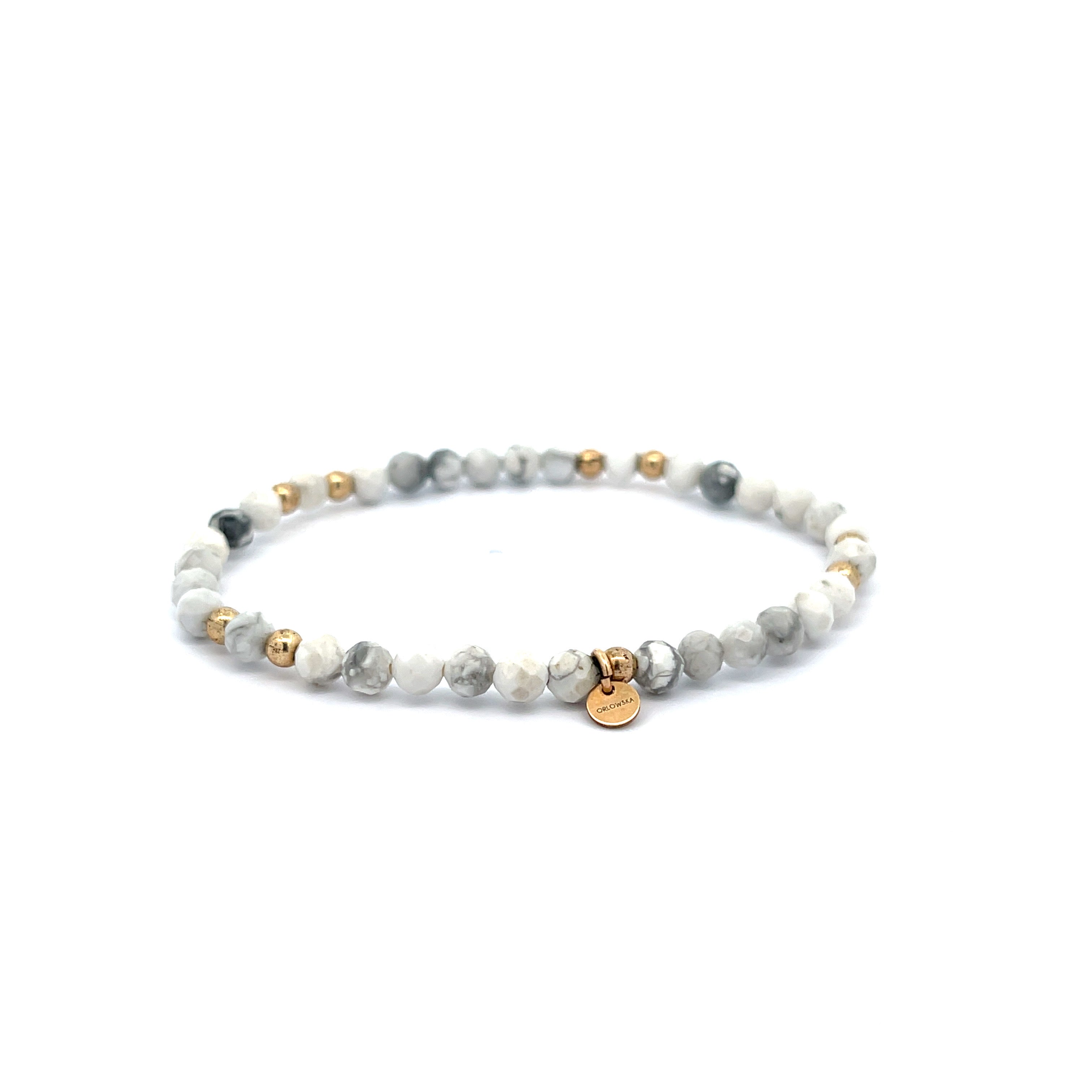“Linda” White Howlite bracelet