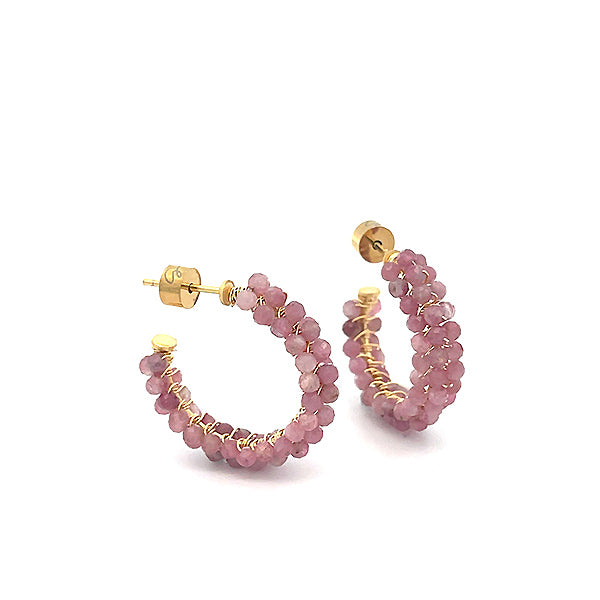 “KOHAKUTOU”  Crystal C-HOOPS (2CM)
