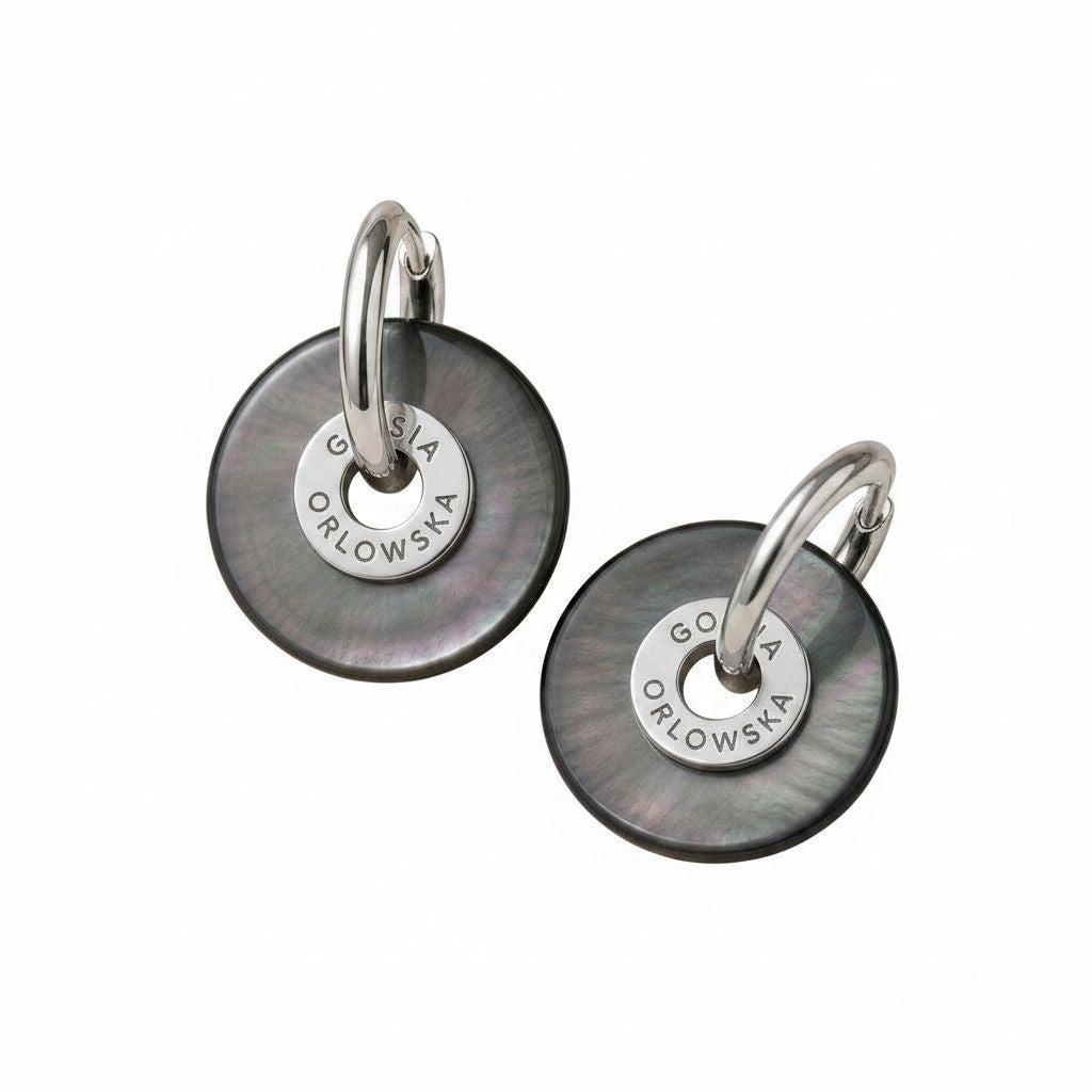 “CIAMBELLA” 2CM Abalone Mother of Pearl EARRINGS