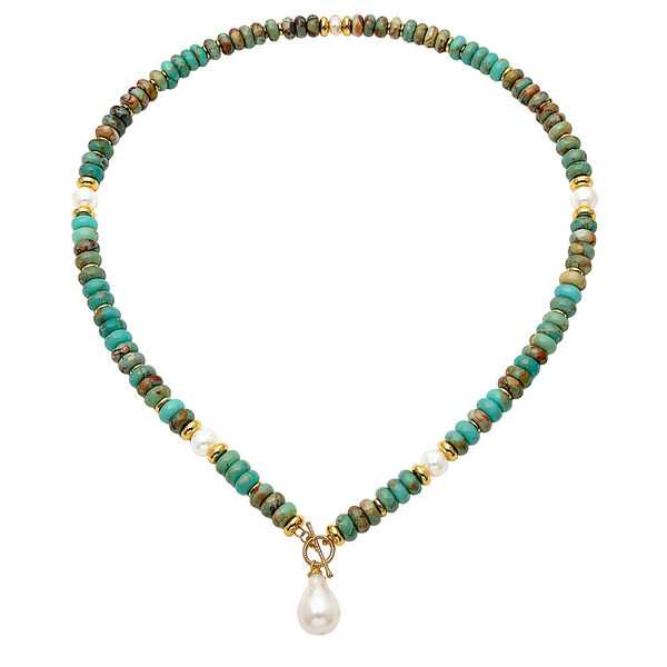 “Canyon” Impression blue Jasper Necklace