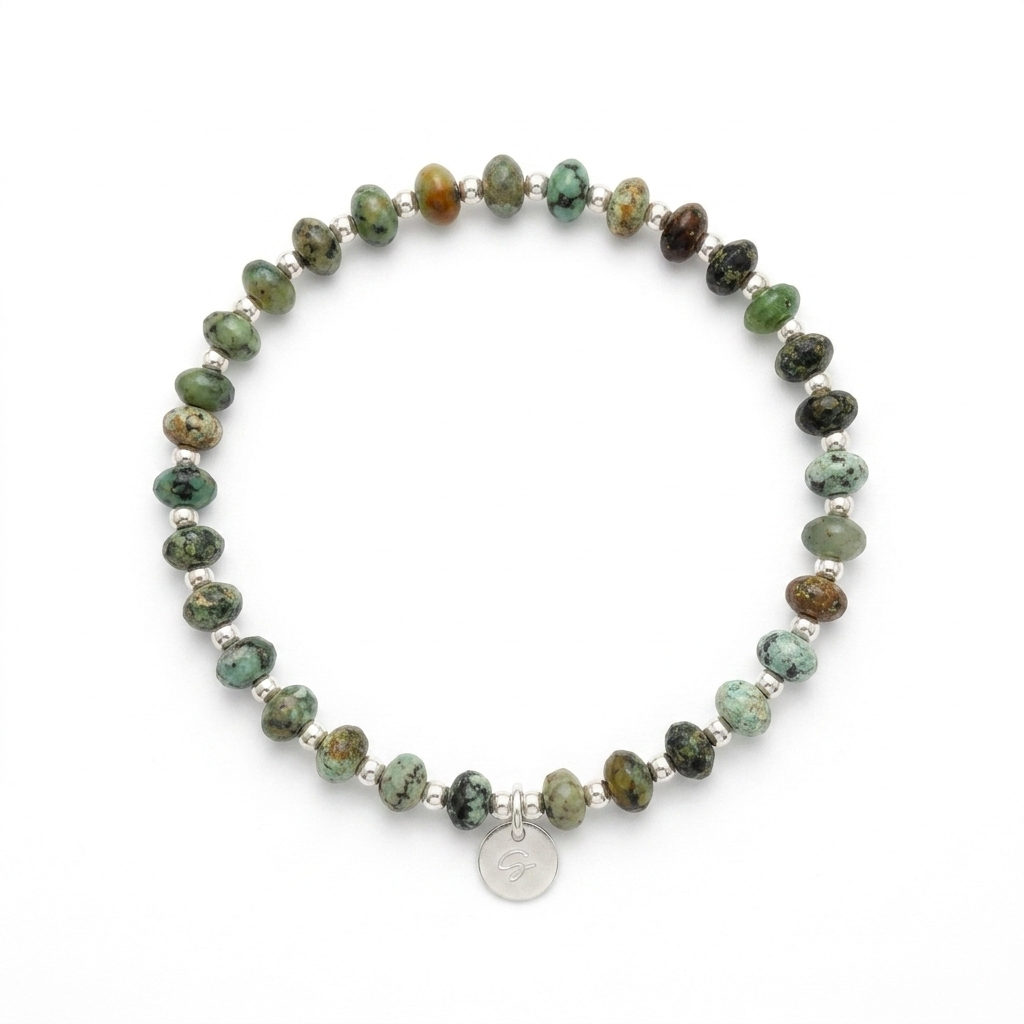 “Kate” 3.5MM African Turquoise Bracelet