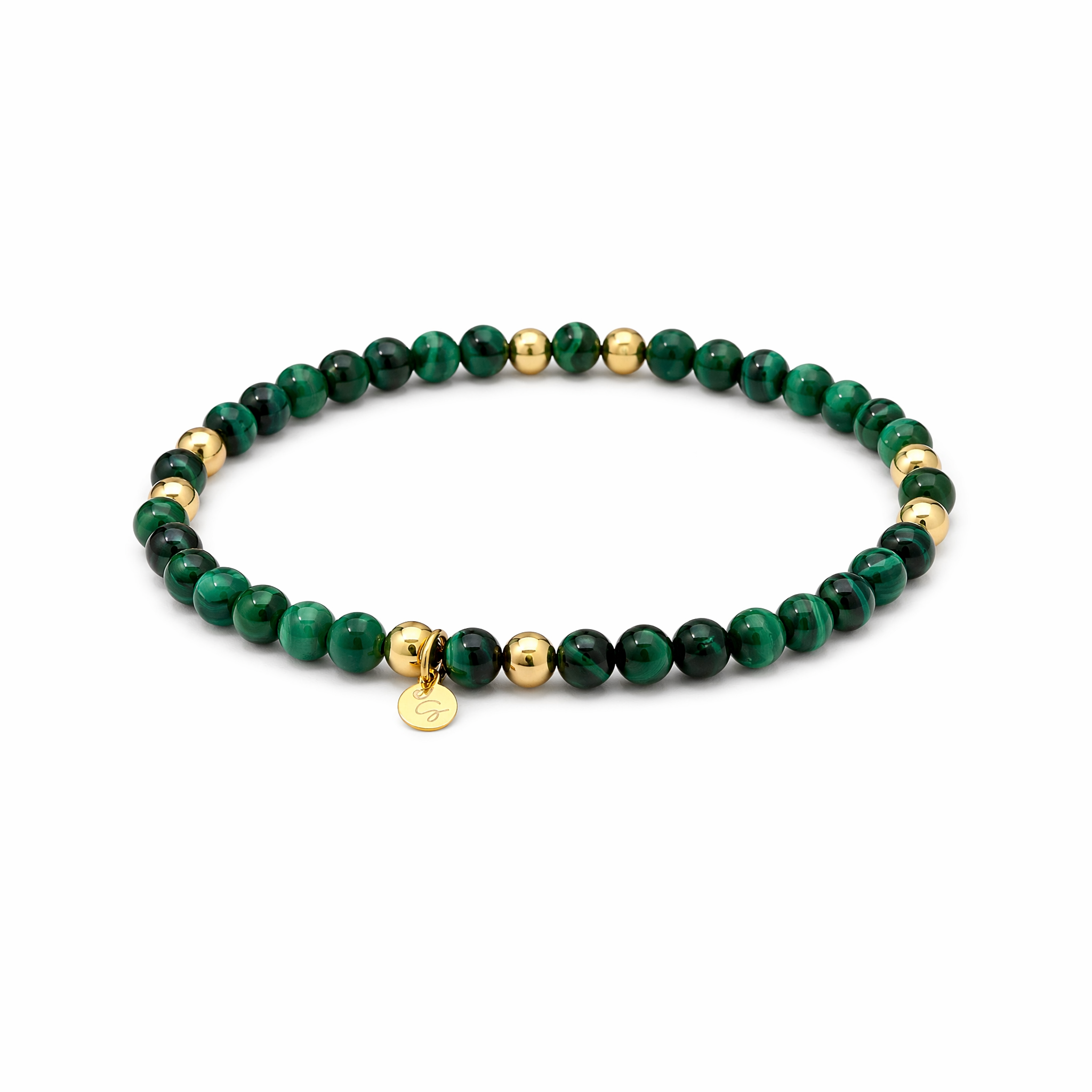“MARY” 4mm Malachite Stone Bracelet