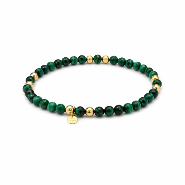 “MARY” 4mm Malachite Stone Bracelet