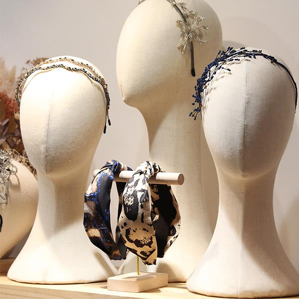 Dahlia” Colorful Floral Pattern Knotted Style Silk Headband