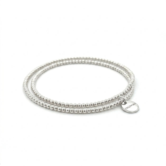 “Mia”  2mm Glimmering Beaded Bracelet