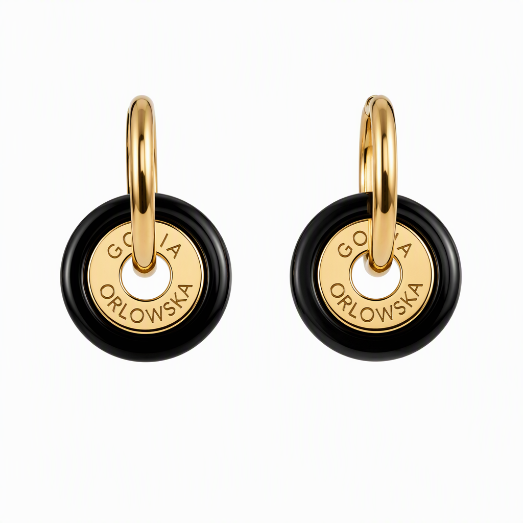 "Ciambella" CHIBI 1.2cm agate earrings