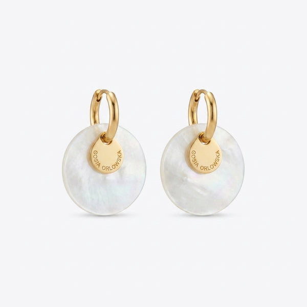 “CIAMBELLA” 2.5cm Mother of Pearl EARRINGS