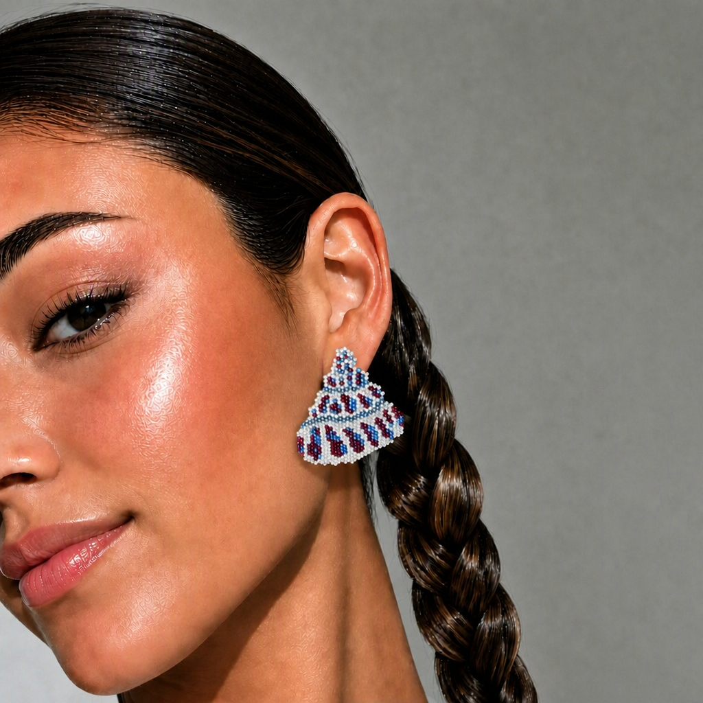 SEAshell Beaded Earrings