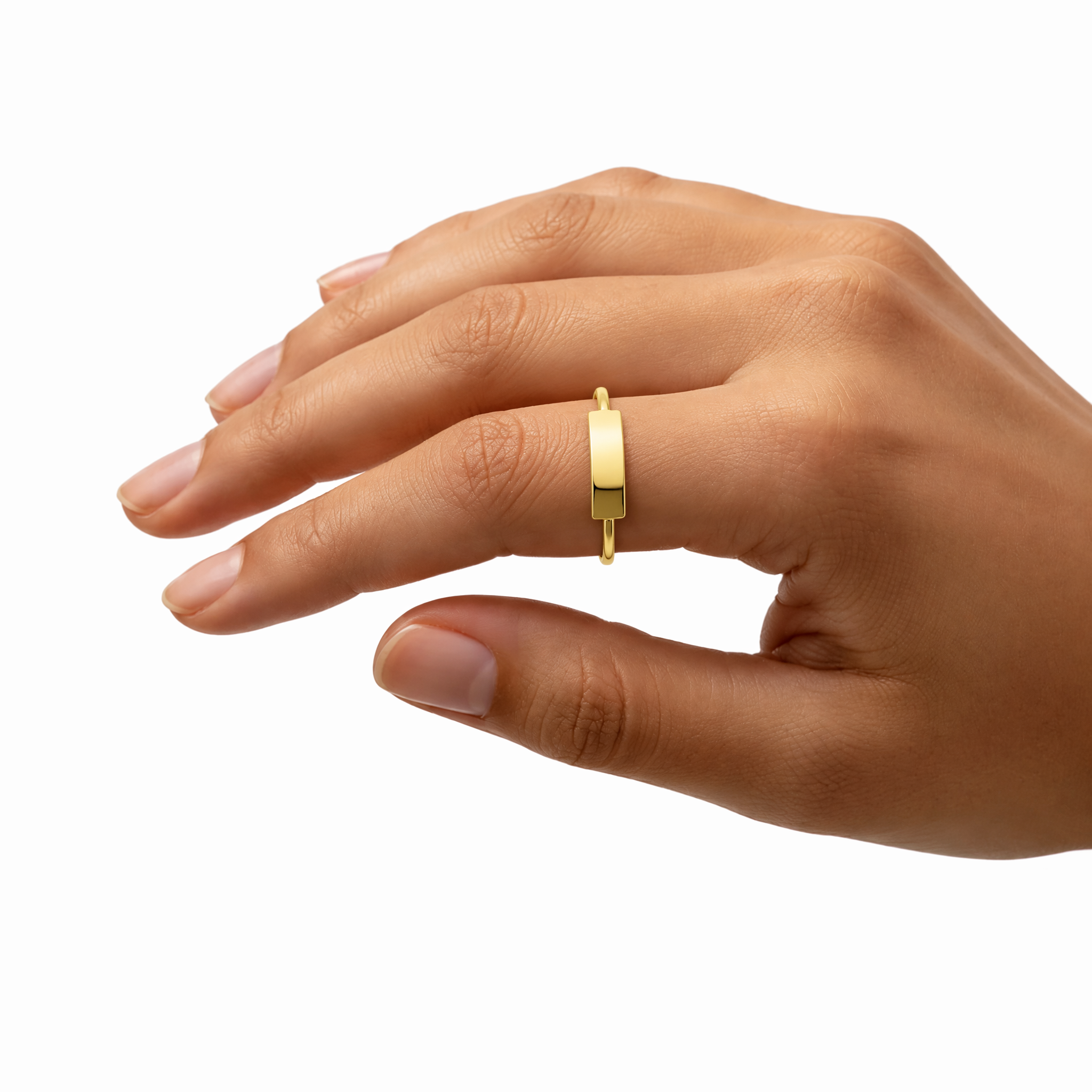 9K GOLD DEIA SIGNET RING