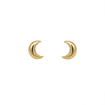 9k moon earrings