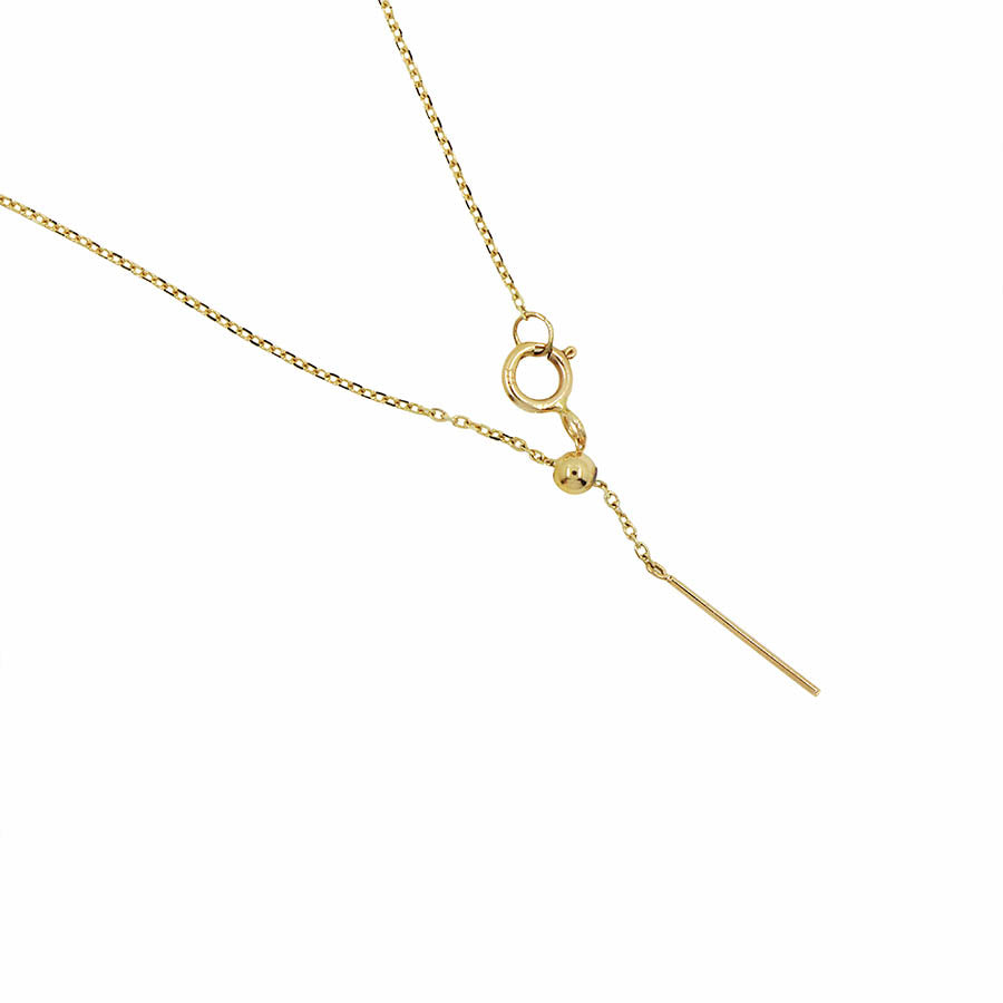 9K GOLD ZODIAC GOLD DIAMOND NECKLACE / CAPRICORN