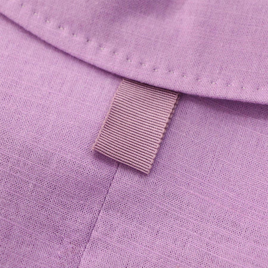 "BETTY" MIX COTTON & LINEN BLAZER - PASTEL VIOLET