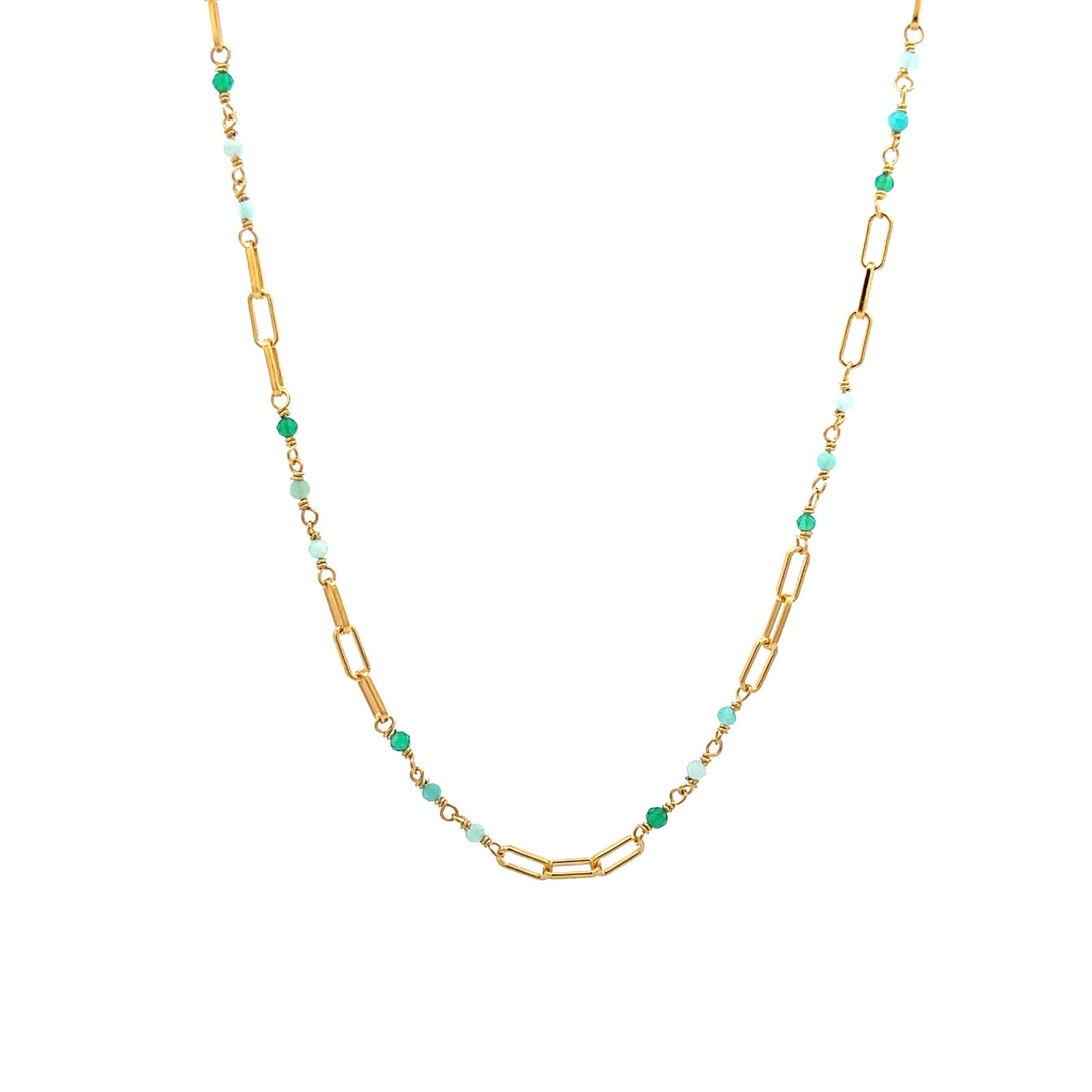Buy FOREST CLIP CHAIN & BEADS NECKLACE || Gosia Orlowska Necklace