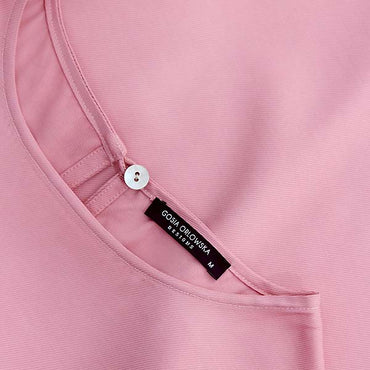 “Corey” Mix Cotton Silk Basic Crop Top