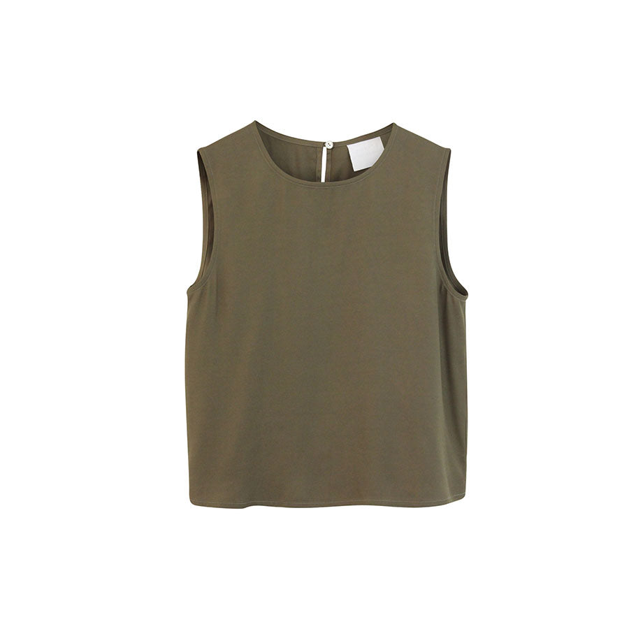 “Corey” Mix Cotton Silk Basic Crop Top