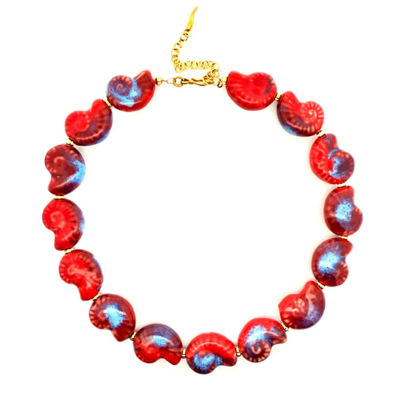 “Del Mare” Ceramic Seashell Choker