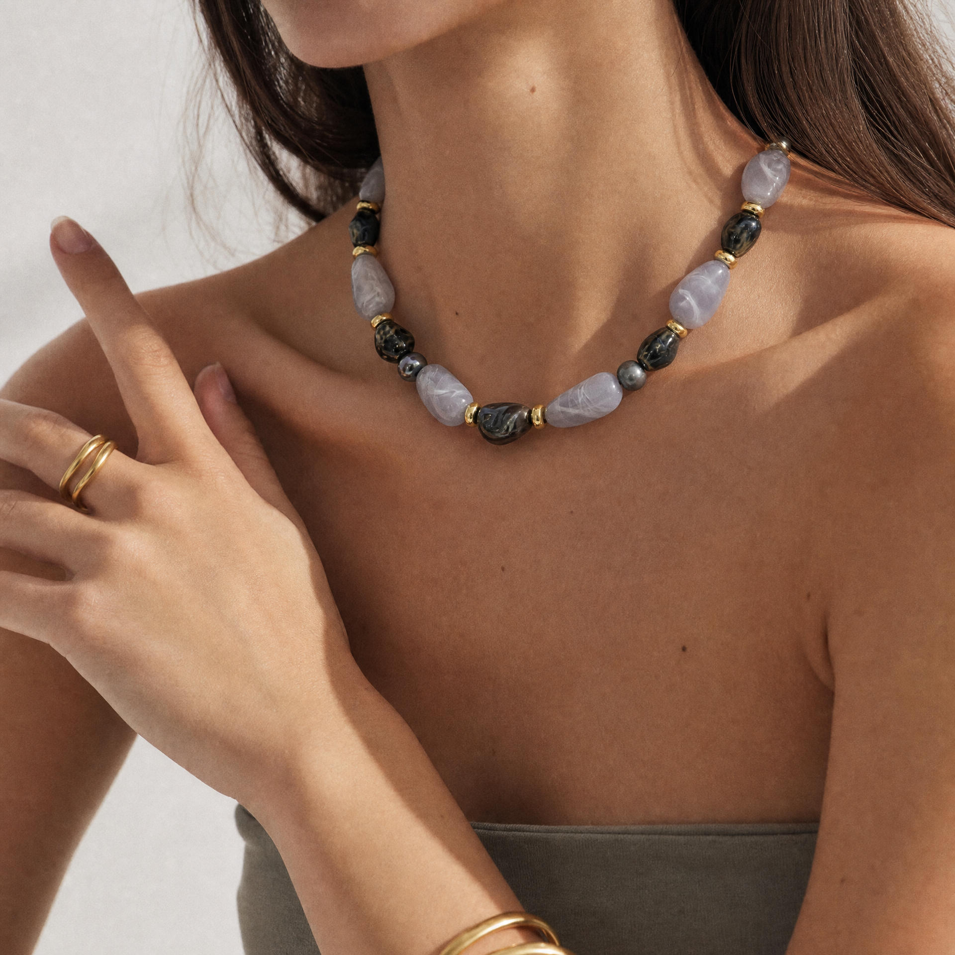 "Midnight Sea "Seashell  Necklace