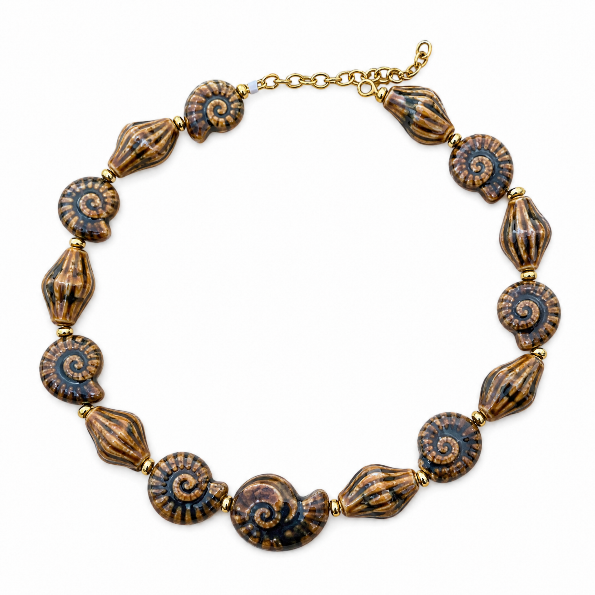 “Concha Marina” Ceramic Seashell Choker