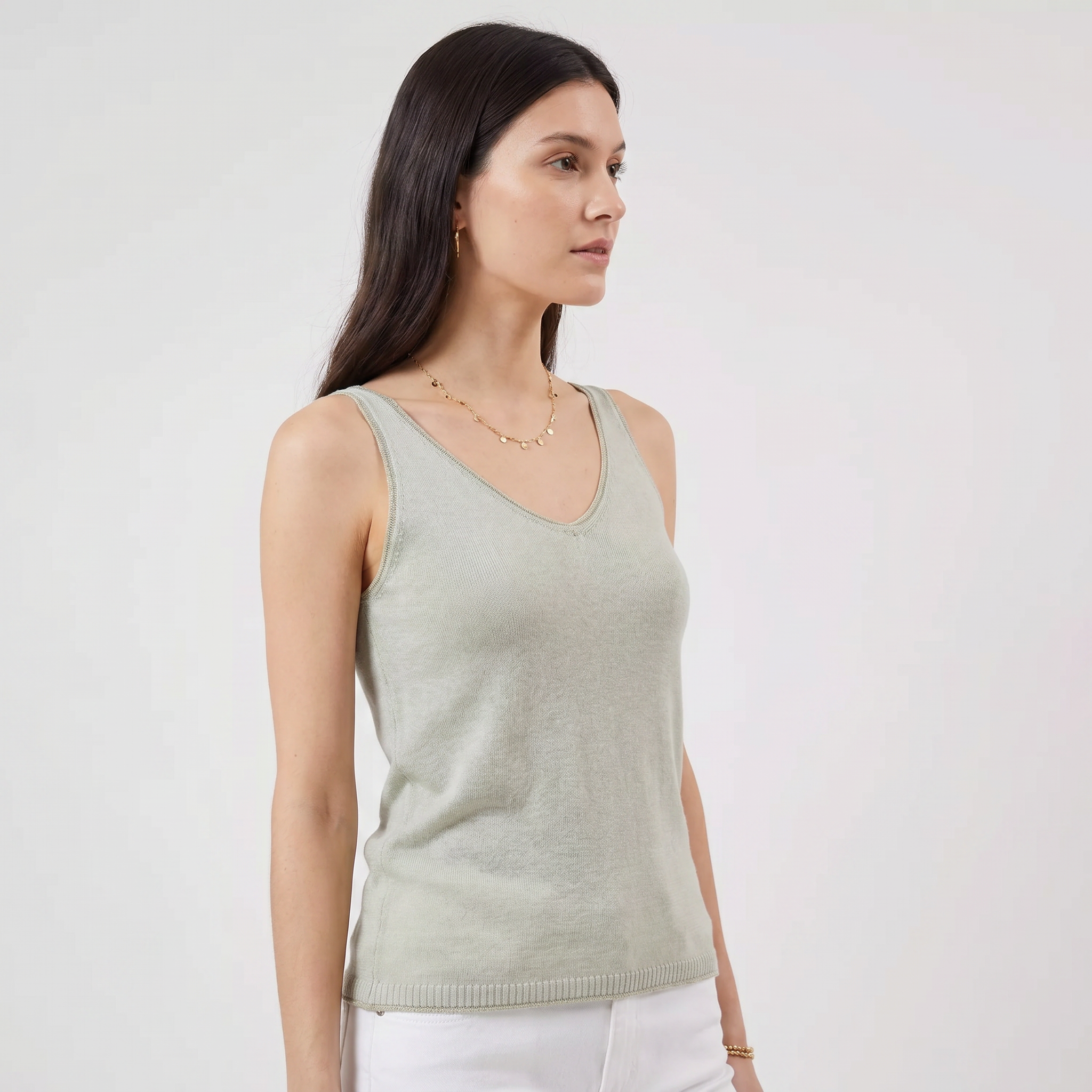 “PAULA“ Basic Knit Tank Top