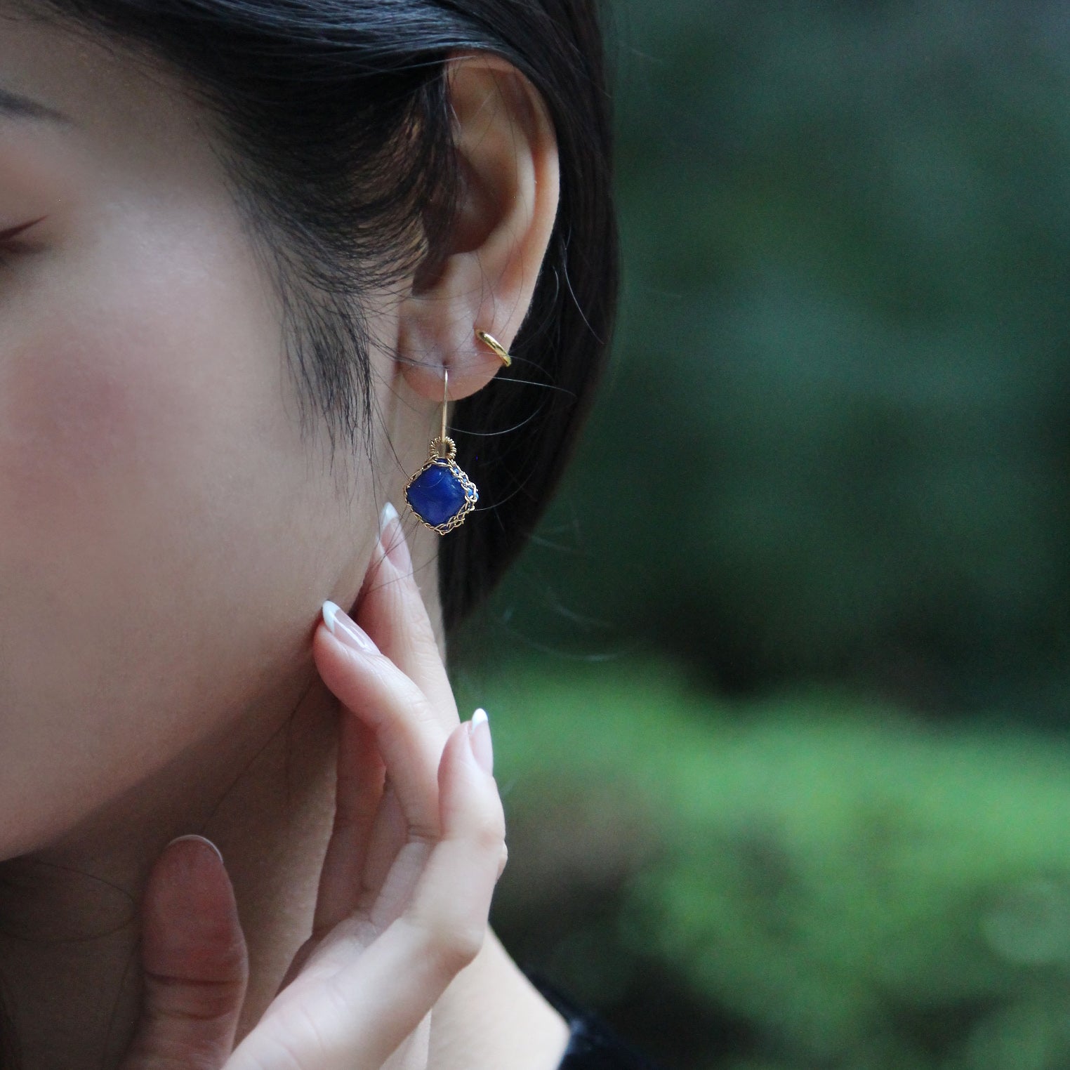 NATI Lapis Lazuli Earrings | Gosia Orlowska Collection