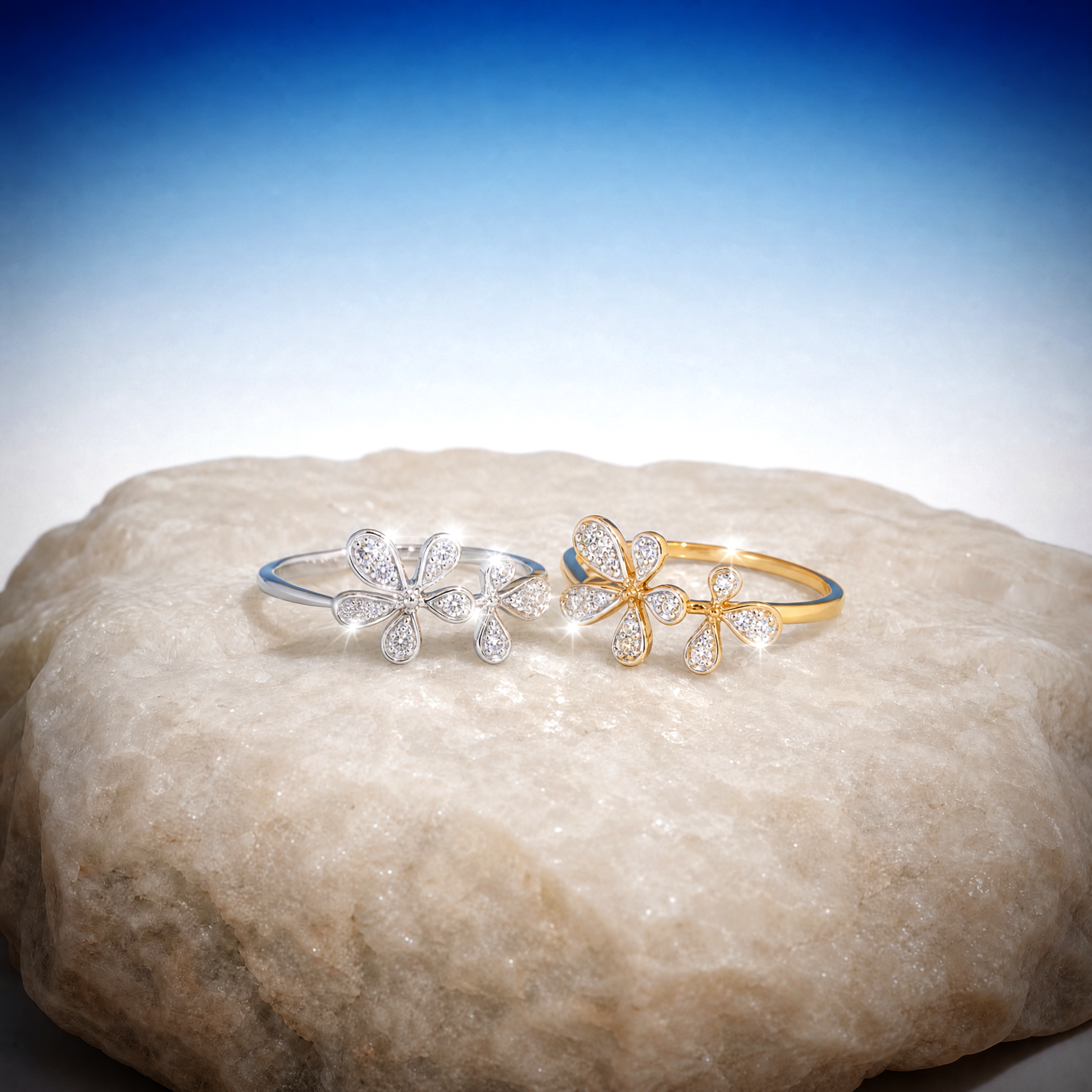 “Fleur” Fortune Petal Gold Vermeil Ring