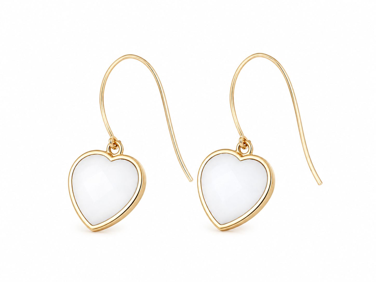 “ MIDI Heart” Gemstone Earrings