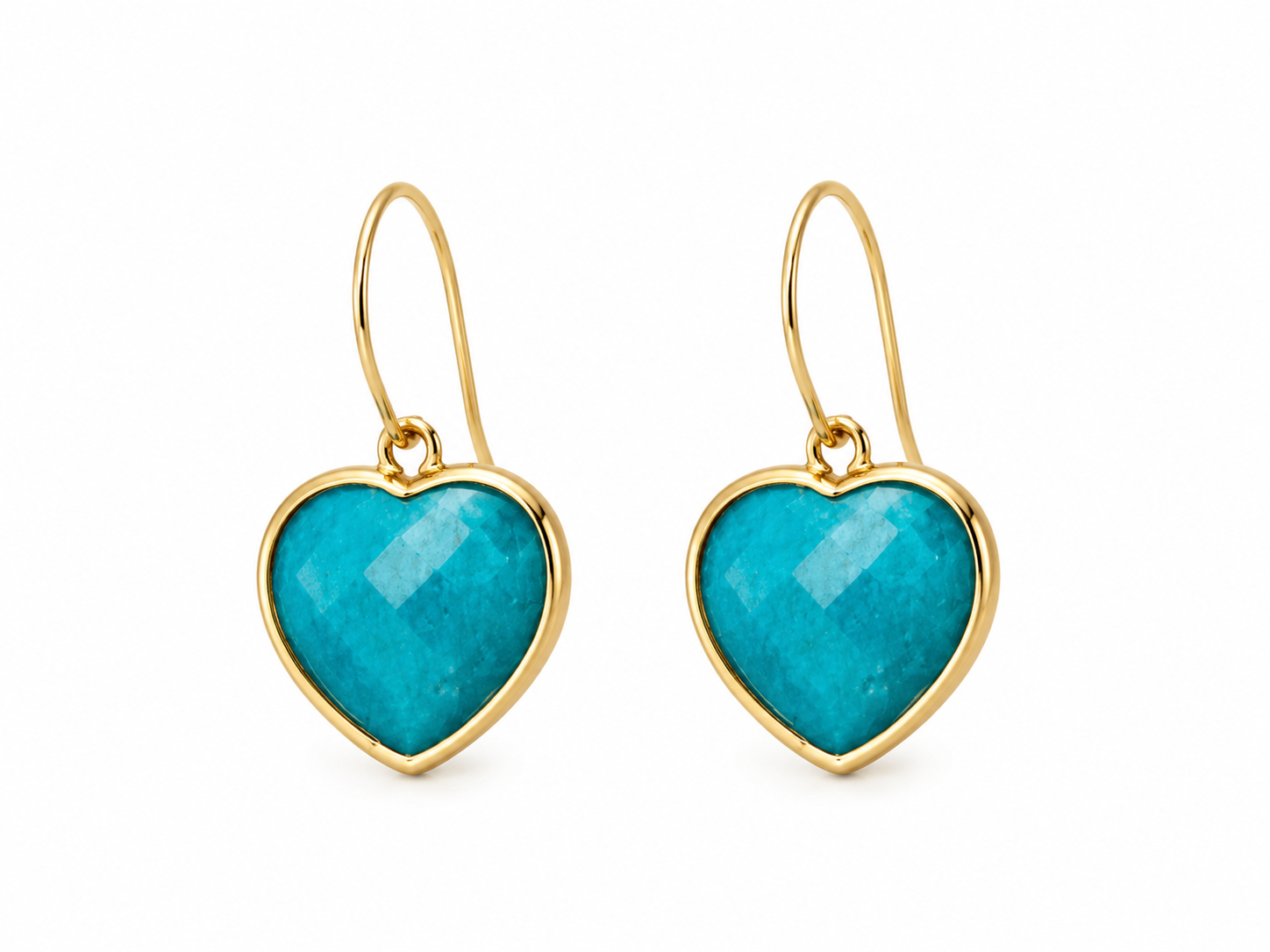 “ MIDI Heart” Gemstone Earrings