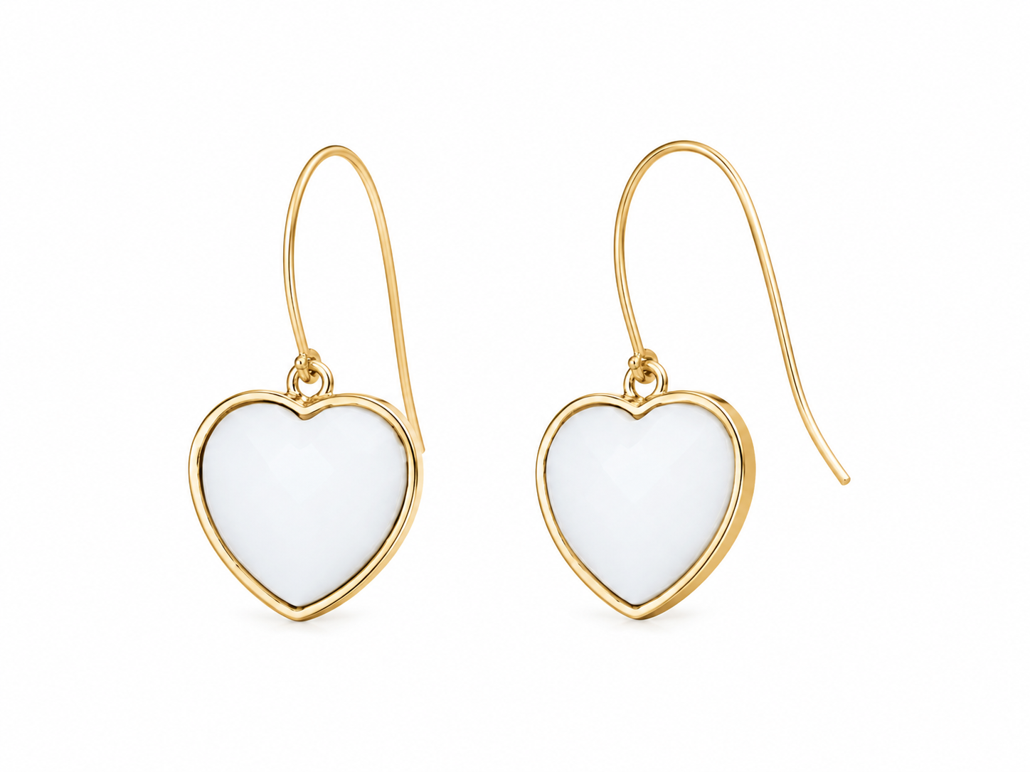 “ MIDI Heart” Gemstone Earrings
