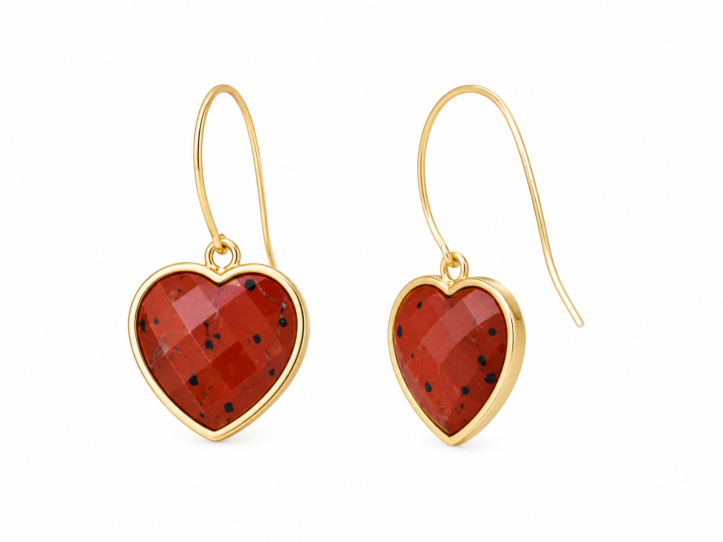 “ MIDI Heart” Gemstone Earrings