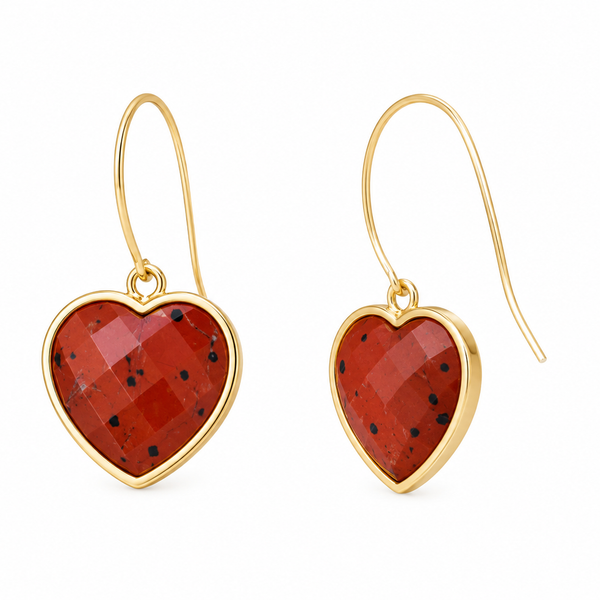 “ MIDI Heart” Gemstone Earrings