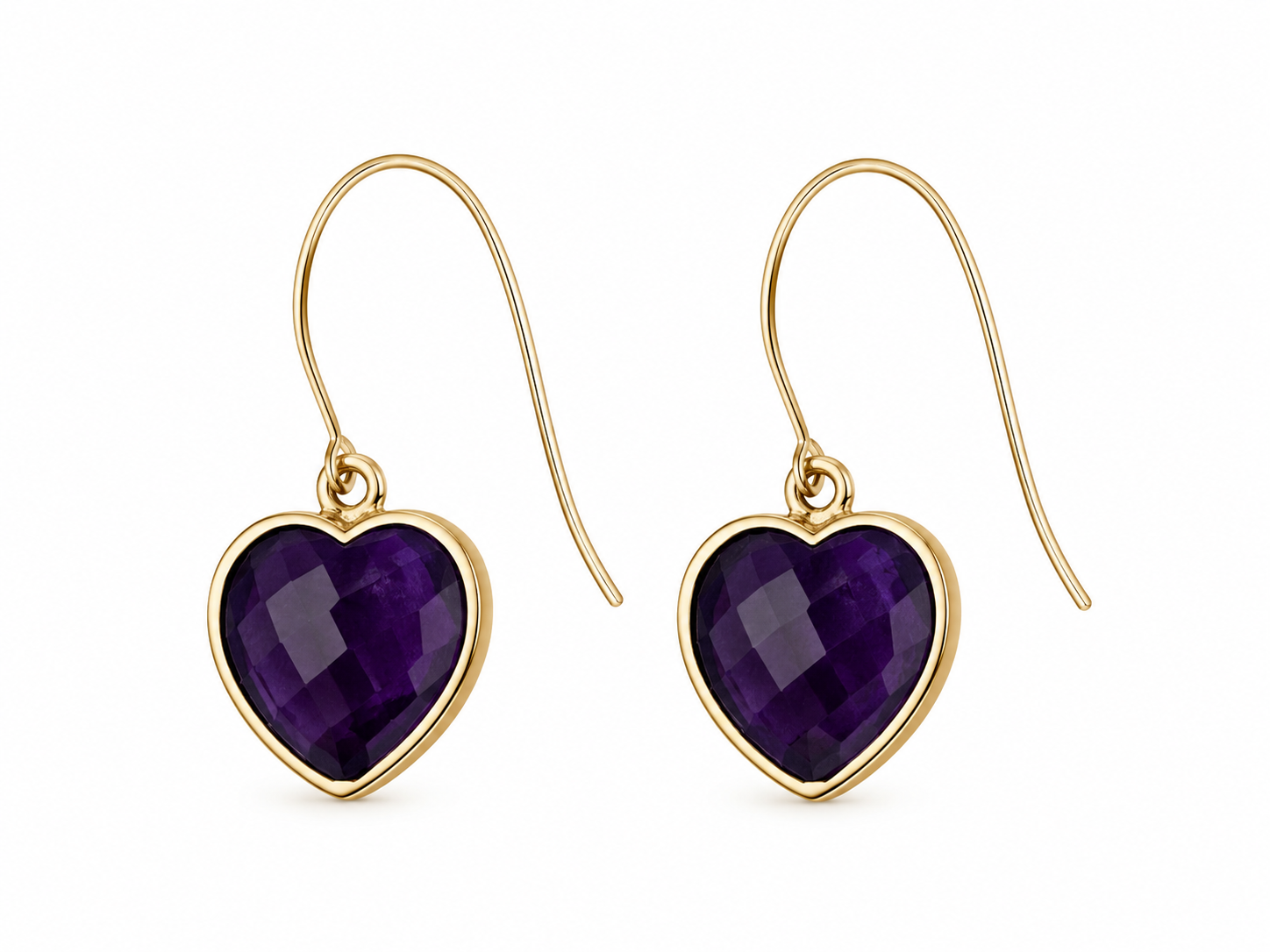 “ MIDI Heart” Gemstone Earrings