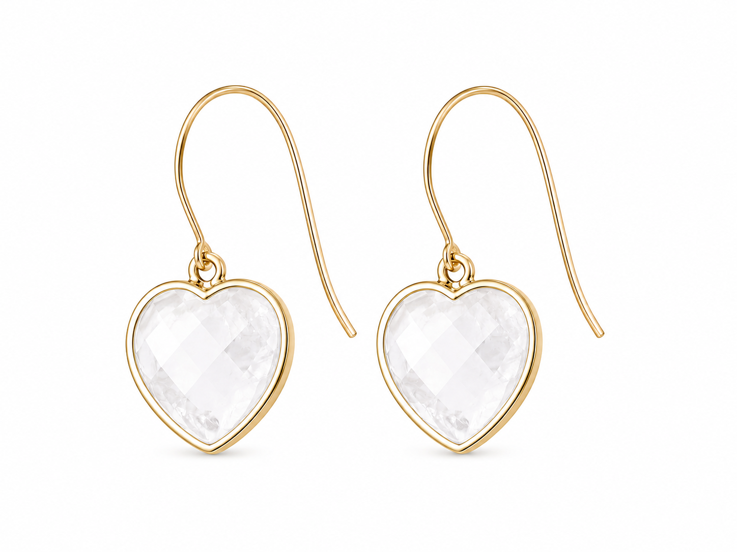 “ MIDI Heart” Gemstone Earrings
