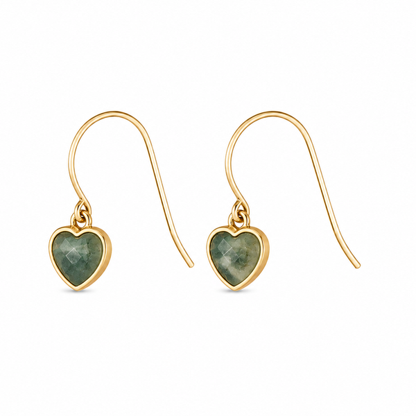 "MINI HEART" Gemstone Earrings