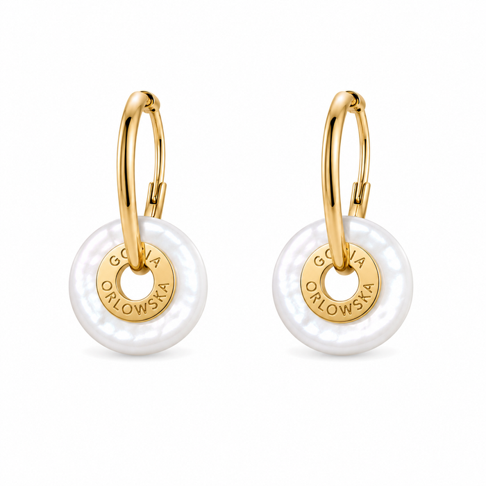 “Ciambella” 1.5cm Mother of Pearl Earrings