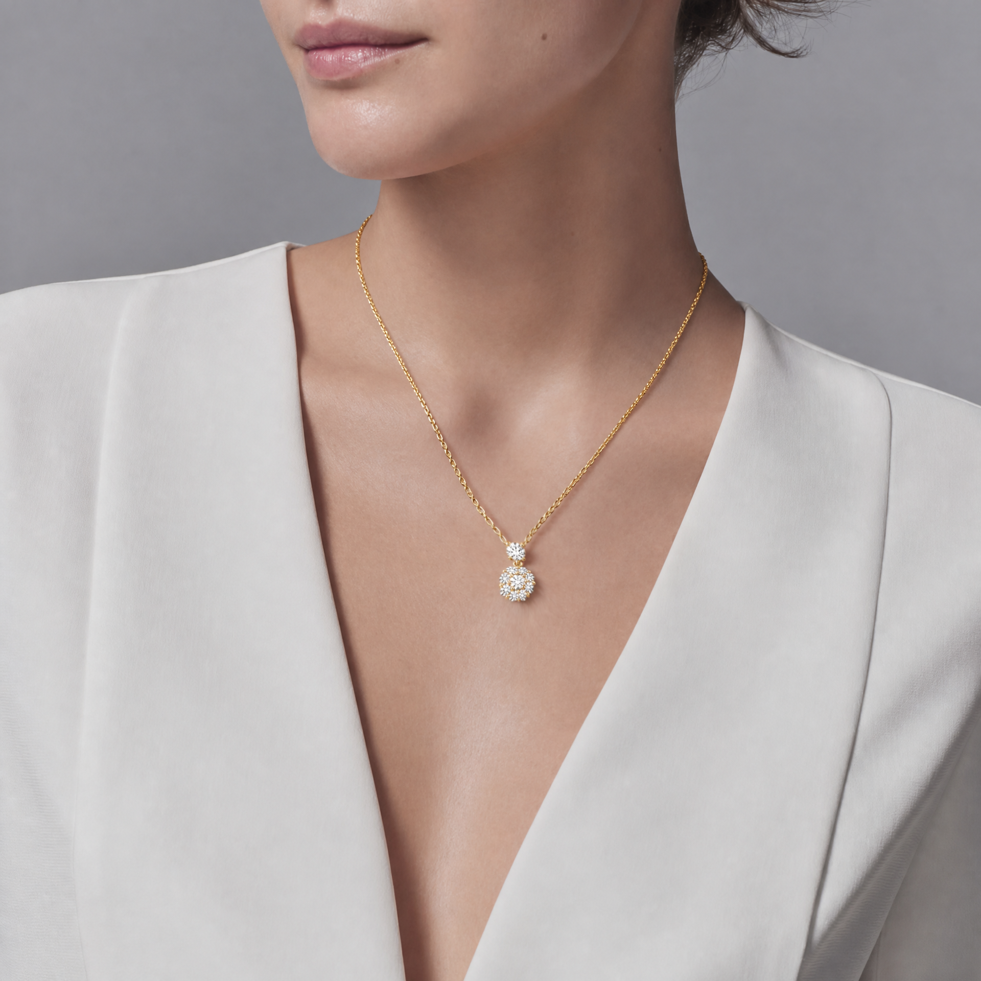 “Astra” Starry Zirconia Gold Vermeil Necklace