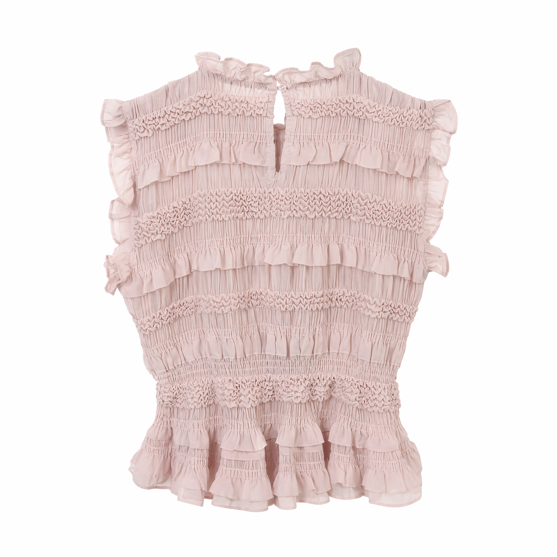 "Onyx" Pink Sheer Blouse