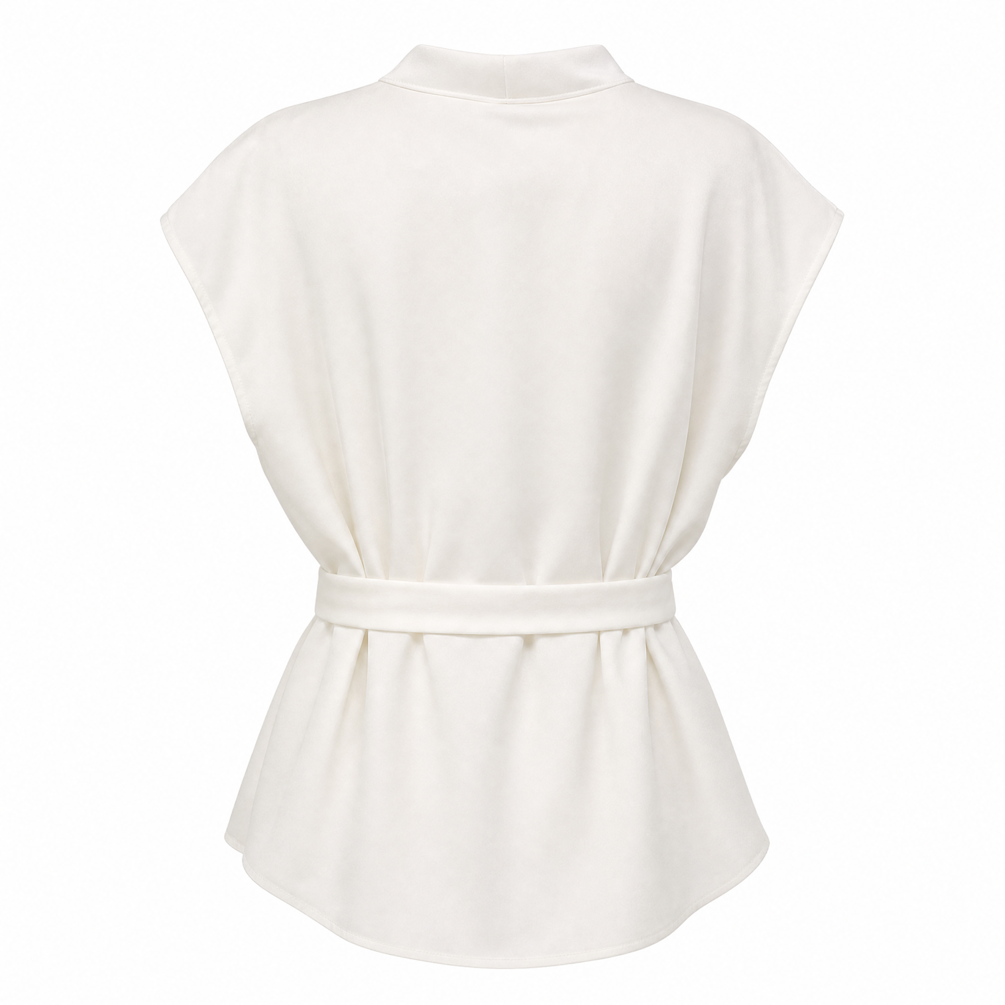 “Anita” Acetate Wrap Blouse