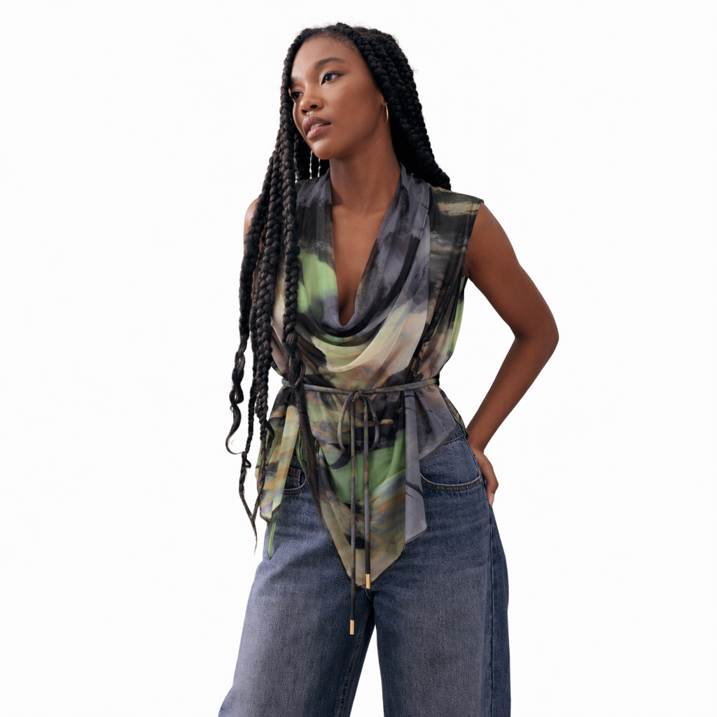 Safari Silk/Cotton Blend Blouse