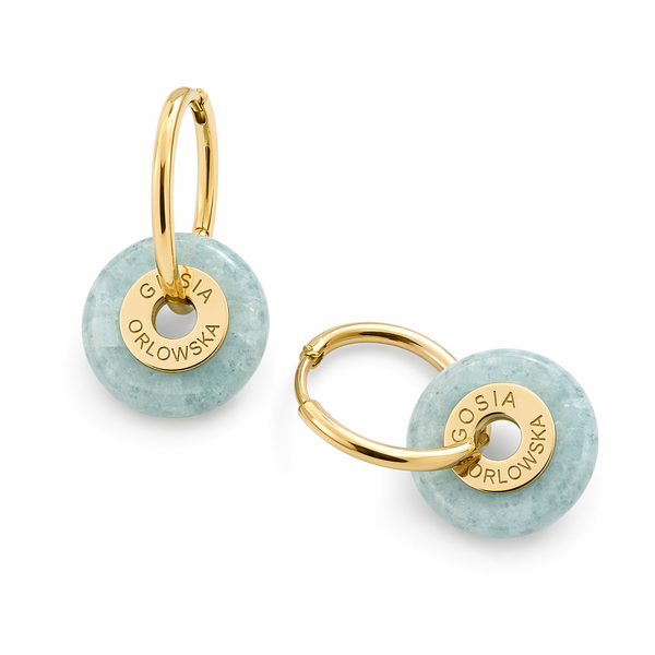 "Ciambella" Mini 1.2CM Gemstone Earrings