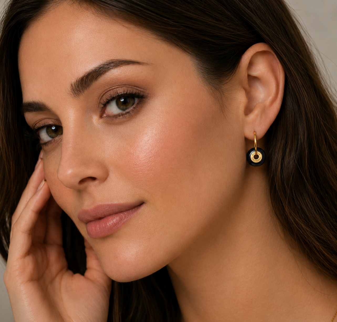 Ciambella Mini 1.2CM Gemstone Earrings