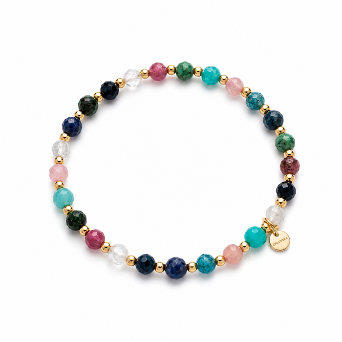 “NICO” 4mm Mixed Crystal  Diamond Cut Bracelet