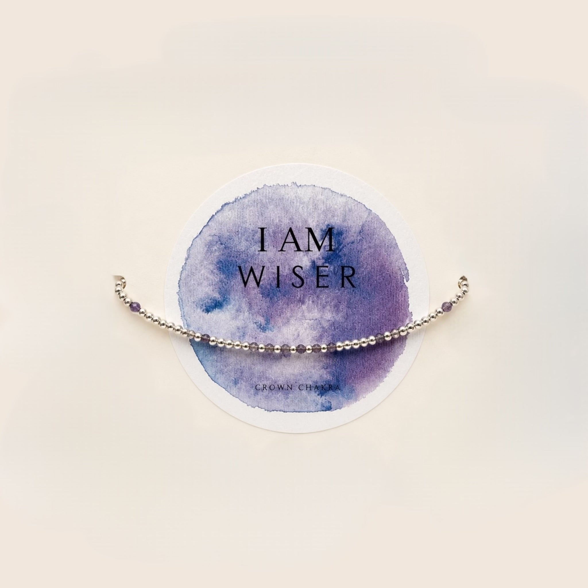 “I AM” -  925 STERLING SILVER 7 CHAKRAS BRACELET