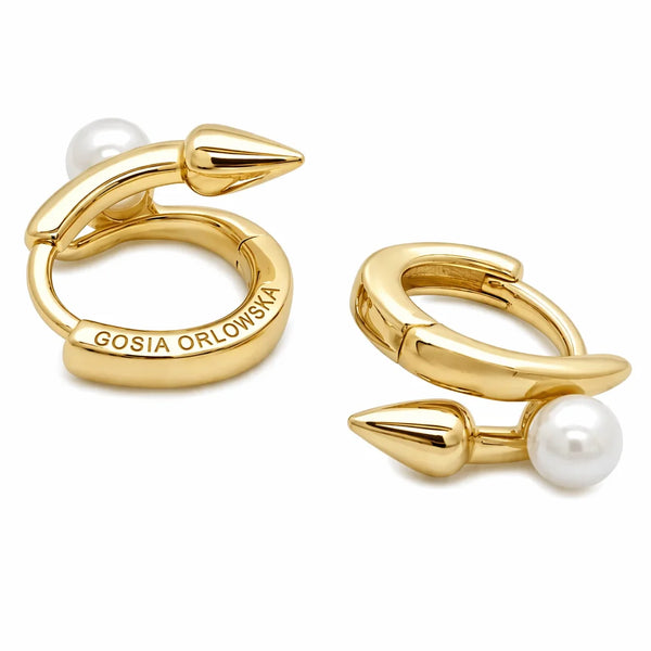 “Momi” 925 Silver Mini Pearl Huggie