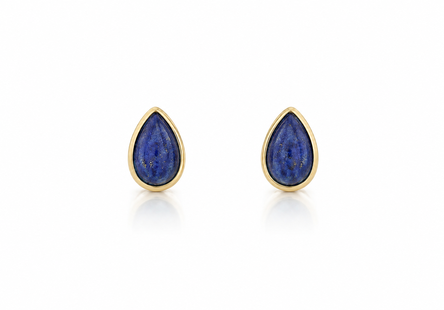 9K GOLD MINI LAPIS DROP EARRINGS