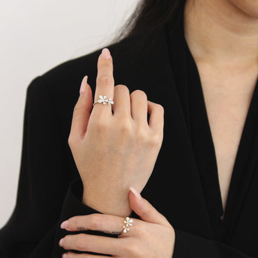 “Fleur” Fortune Petal Gold Vermeil Ring