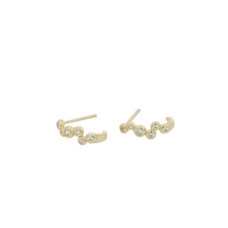 “Joyce” 925s Mini Bubble Zirconia Earrings