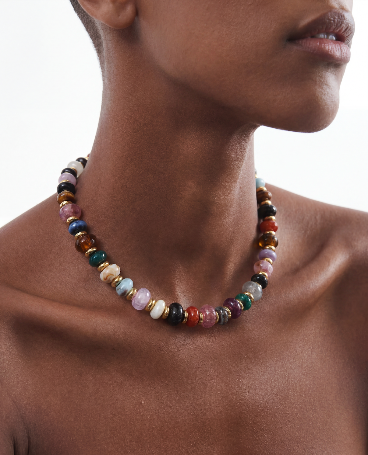"Love Candy" Colourful Ceramic Resin Mix Necklace
