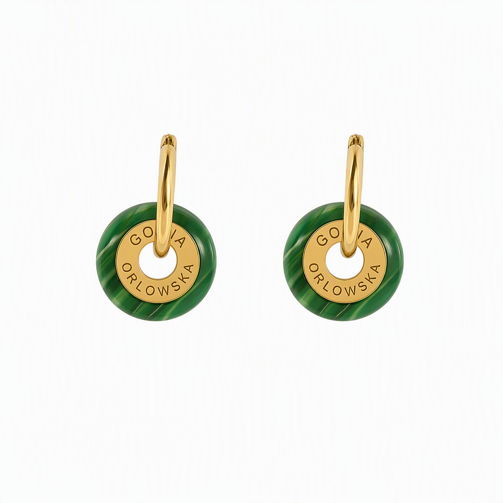 "Ciambella" CHIBI 1.2cm agate earrings