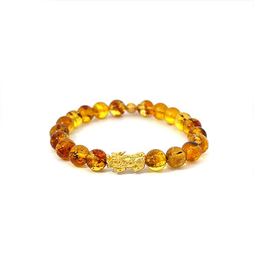 LUCKY AMBER - AMBER DRAGON BRACELET